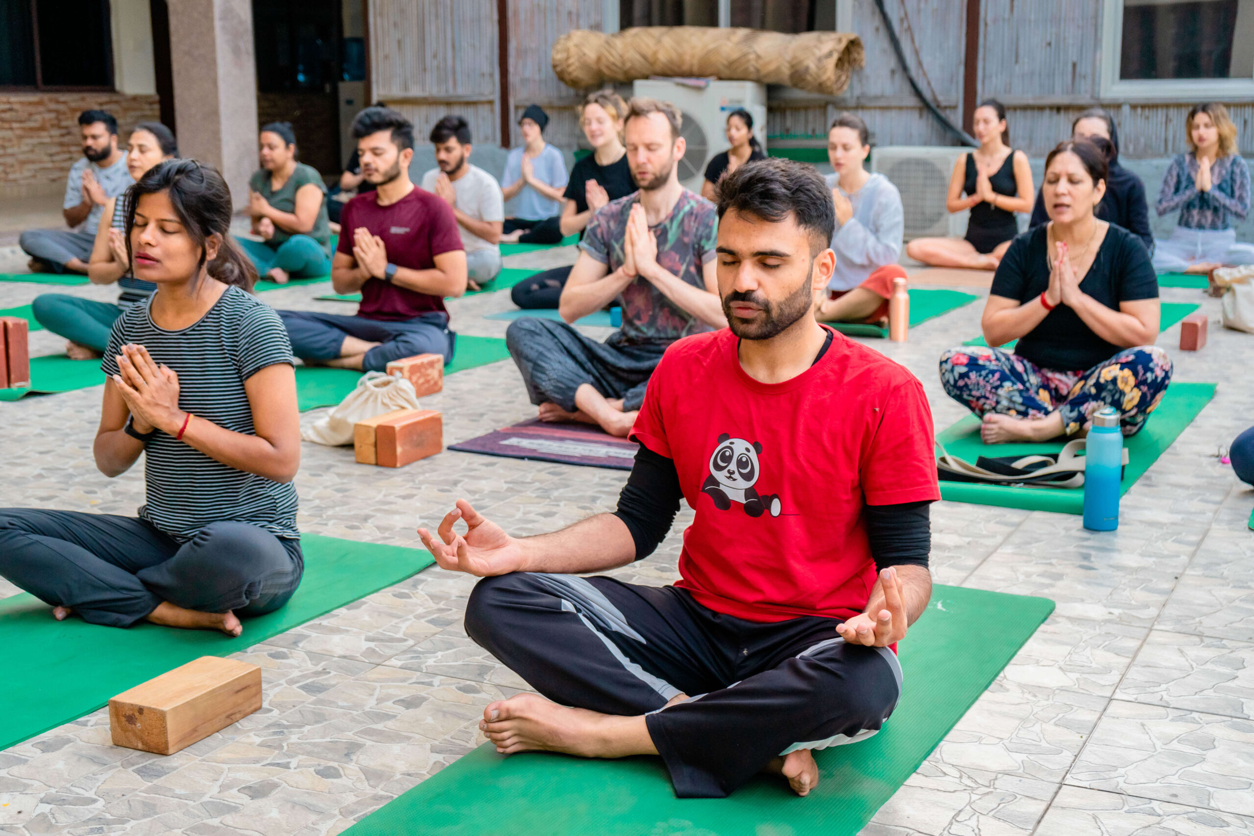Yoga session