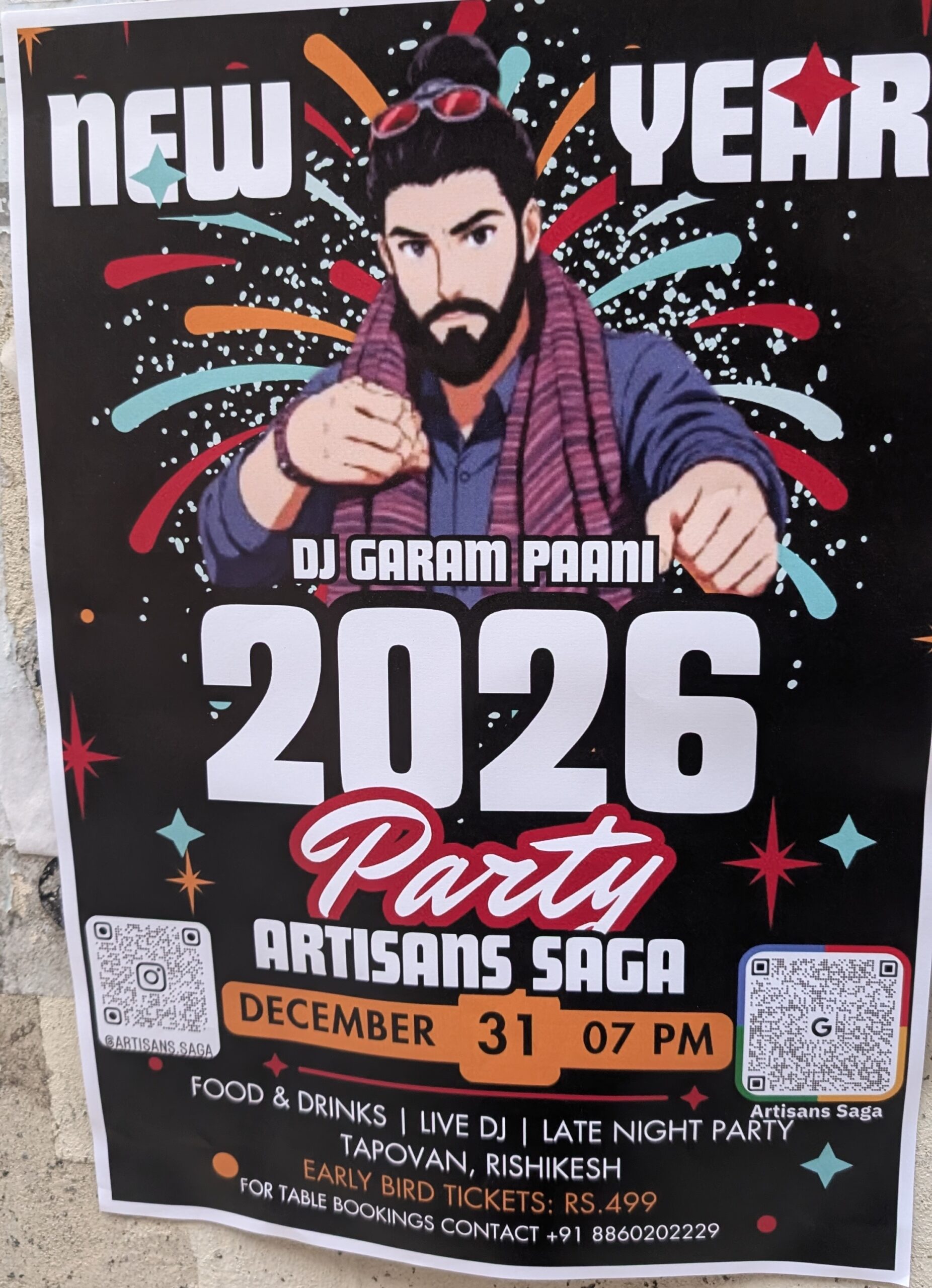 DJ party NYE Rishikesh