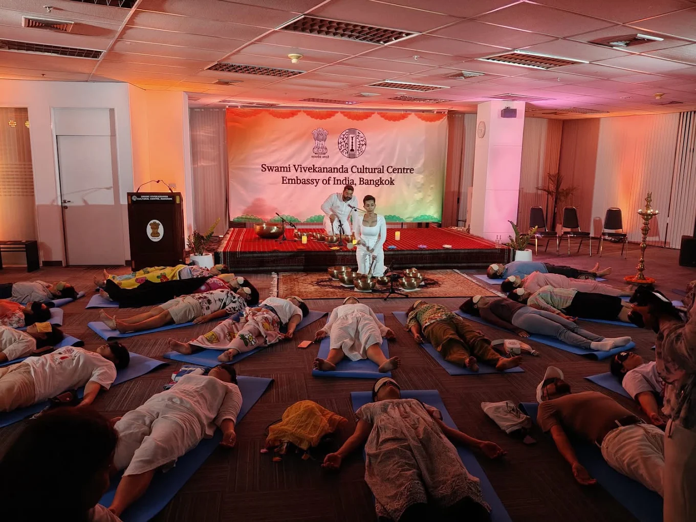 Sound healing session