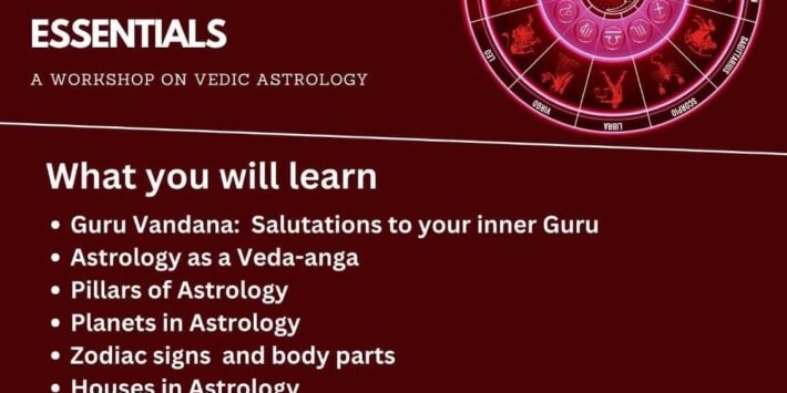 Vedic Astrology Essentials Workshop by Kumar Rishi