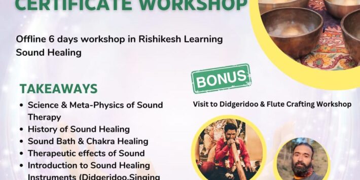 6-Day Sound Healing Certificate Workshop by Anhad Didgeridoo